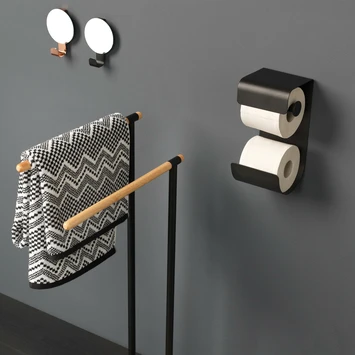 Sealskin WC-rolhouder Brix Metaal Zwart 10 Sealskin WC-rolhouder Brix Metaal Zwart - Afbeelding 8