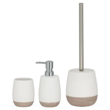 Sealskin Toiletborstel Met Houder Braid Wit 4 Sealskin Toiletborstel Met Houder Braid Wit - Afbeelding 2