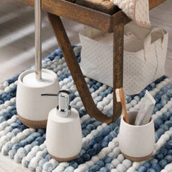 Sealskin Toiletborstel Met Houder Braid Wit 15 Sealskin Toiletborstel Met Houder Braid Wit -Badkamerartikelen Winkel 123 6447