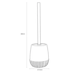 Sealskin Toiletborstel Met Houder Braid Wit 17 Sealskin Toiletborstel Met Houder Braid Wit -Badkamerartikelen Winkel 123 6449