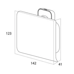 Tiger Toiletrolhouder Carv Met Klep Zwart -Badkamerartikelen Winkel 123 6508