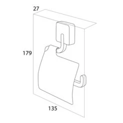 Tiger Toiletrolhouder Impuls Met Klep RVS 9 Tiger Toiletrolhouder Impuls Met Klep RVS -Badkamerartikelen Winkel 123 6539