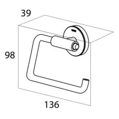 Tiger Toiletrolhouder Urban Zwart 29 Tiger Toiletrolhouder Urban Zwart -Badkamerartikelen Winkel 123 6595