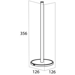 Tiger Vrijstaande Reserverolhouder Tune Zwart -Badkamerartikelen Winkel 123 6615