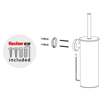 Marho Toiletborstelhouder Luxor Zwart 7 Marho Toiletborstelhouder Luxor Zwart - Afbeelding 5