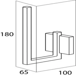 Tiger Reserverolhouder Zenna Hangend Chroom/Wengé -Badkamerartikelen Winkel 123 6644