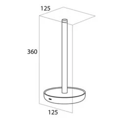 Tiger Reserverolhouder Urban Wit Staand -Badkamerartikelen Winkel 123 6669