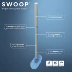 Tiger Toiletborstelhouder TESS Vrijstaand Met Swoop Borstel Wit/lichtgrijs -Badkamerartikelen Winkel 123 6681