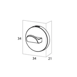 Tiger Noon Zelfklevende Kleine Haak Inox -Badkamerartikelen Winkel 123 6709