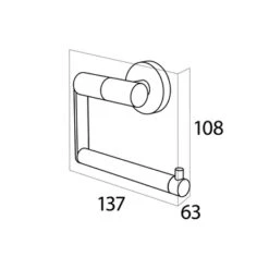 Tiger Toiletrolhouder Boston RVS -Badkamerartikelen Winkel 123 6714