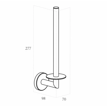 Marho Reserverolhouder Luxor Geborsteld Rvs 6 Marho Reserverolhouder Luxor Geborsteld Rvs - Afbeelding 4