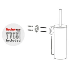 Marho Toiletborstelhouder Luxor Chroom -Badkamerartikelen Winkel 123 6743