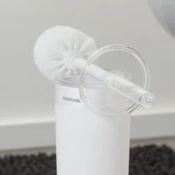 Sealskin Toiletborstel Met Houder Bloom Wit -Badkamerartikelen Winkel 123 6757