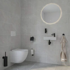 Marho Reserverolhouder Luxor Zwart -Badkamerartikelen Winkel 123 6797