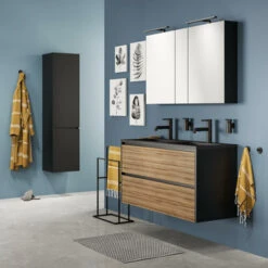 Tiger Reverse Meubelset 120 Cm Met 2 Lades Chalet Eik / Mat Zwart Inclusief Oval Wastafel Dubbel Mat Zwart 19 Tiger Reverse Meubelset 120 Cm Met 2 Lades Chalet Eik / Mat Zwart Inclusief Oval Wastafel Dubbel Mat Zwart -Badkamerartikelen Winkel 123 68