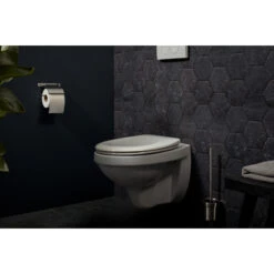 Haceka Toiletrolhouder Ixi Met Klep RVS 8 Haceka Toiletrolhouder Ixi Met Klep RVS -Badkamerartikelen Winkel 123 6820