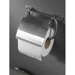 Haceka Toiletrolhouder Ixi Met Klep RVS 9 Haceka Toiletrolhouder Ixi Met Klep RVS -Badkamerartikelen Winkel 123 6821