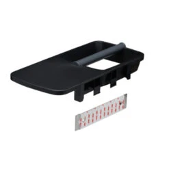 Tiger Toiletrolhouder TESS Met Planchet Zwart/antraciet -Badkamerartikelen Winkel 123 6826