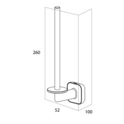 Tiger Toiletrolhouder Carv Zwart -Badkamerartikelen Winkel 123 6838