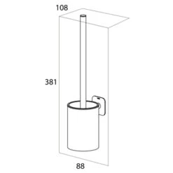Tiger Toiletborstelhouder Colar Hangend RVS 19 Tiger Toiletborstelhouder Colar Hangend RVS -Badkamerartikelen Winkel 123 6869