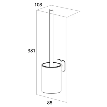 Tiger Toiletborstelhouder Colar Hangend RVS 11 Tiger Toiletborstelhouder Colar Hangend RVS - Afbeelding 9