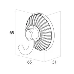 Tiger Haak Ivy Chroom Met Wit -Badkamerartikelen Winkel 123 6879