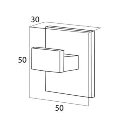 Tiger Haak Items Groot Chroom -Badkamerartikelen Winkel 123 6885