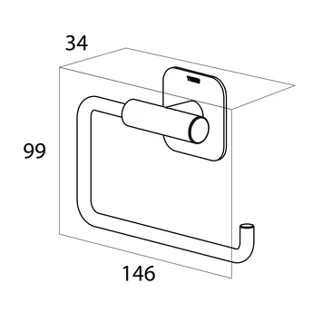 Tiger Toiletrolhouder Colar RVS 11 Tiger Toiletrolhouder Colar RVS - Afbeelding 9