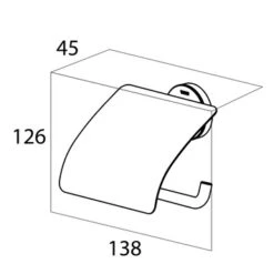Tiger Toiletrolhouder Urban Wit Met Klep -Badkamerartikelen Winkel 123 6970