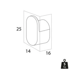 Tiger Handdoekhaak Cooper Klein RVS -Badkamerartikelen Winkel 123 6985
