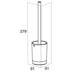 Tiger Tune Toiletborstelhouder Geborsteld RVS/mat Zwart Met Kunststof Voetjes Voor Grondbescherming 8 Tiger Tune Toiletborstelhouder Geborsteld RVS/mat Zwart Met Kunststof Voetjes Voor Grondbescherming -Badkamerartikelen Winkel 123 7016