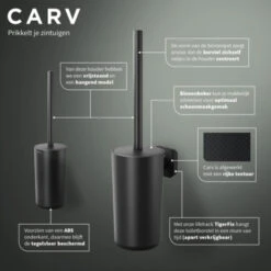 Tiger Carv Toiletborstel Met Houder Zwart 13 Tiger Carv Toiletborstel Met Houder Zwart -Badkamerartikelen Winkel 123 7067