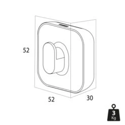 Tiger Handdoekhaak Carv Groot Zwart -Badkamerartikelen Winkel 123 7164