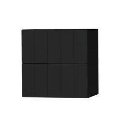 Tiger Maryport Badkamermeubelset 60 Cm Mat Zwart Met Matzwarte Polybeton Wastafel En Matzwarte Grepen -Badkamerartikelen Winkel 123 717