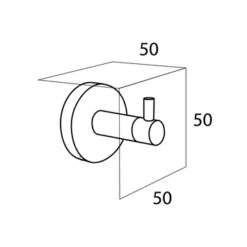 Tiger Haak Boston Groot Verchroomd RVS -Badkamerartikelen Winkel 123 7195