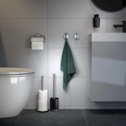 Tiger Tune Toiletrolhouder Met Klep Geborsteld RVS/mat Zwart 16 Tiger Tune Toiletrolhouder Met Klep Geborsteld RVS/mat Zwart -Badkamerartikelen Winkel 123 7200