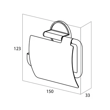 Tiger Tune Toiletrolhouder Met Klep Geborsteld RVS/mat Zwart 12 Tiger Tune Toiletrolhouder Met Klep Geborsteld RVS/mat Zwart - Afbeelding 10