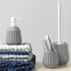 Sealskin Toiletborstel Met Houder Arte Grijs -Badkamerartikelen Winkel 123 7336