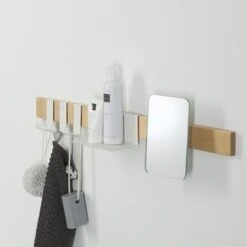 Sealskin Kapstok Met Spiegel Brix Wit 13 Sealskin Kapstok Met Spiegel Brix Wit -Badkamerartikelen Winkel 123 7424