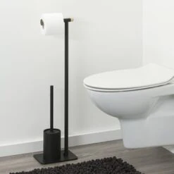 Sealskin Toiletrek Brix Metaal Zwart -Badkamerartikelen Winkel 123 7471