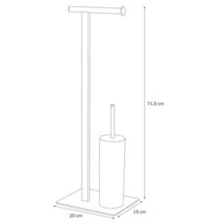 Sealskin Toiletrek Brix Metaal Zwart -Badkamerartikelen Winkel 123 7472