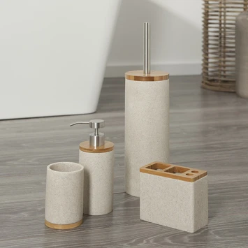 Sealskin Toiletborstelgarnituur Grace Zand 7 Sealskin Toiletborstelgarnituur Grace Zand - Afbeelding 5