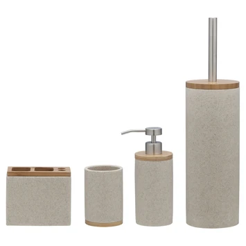 Sealskin Toiletborstelgarnituur Grace Zand 8 Sealskin Toiletborstelgarnituur Grace Zand - Afbeelding 6