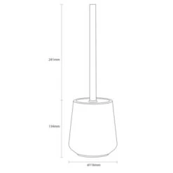 Sealskin Toiletborstelhouder Conical Porselein Groen -Badkamerartikelen Winkel 123 7526