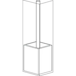 SEALSKIN Tiger Toiletborstelhouder Cura Wit -Badkamerartikelen Winkel 123 7542