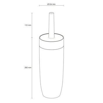 Sealskin Toiletborstelhouder Bloom Zwart 7 Sealskin Toiletborstelhouder Bloom Zwart - Afbeelding 5