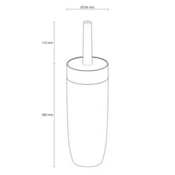 Sealskin Toiletborstelhouder Bloom Zwart 13 Sealskin Toiletborstelhouder Bloom Zwart -Badkamerartikelen Winkel 123 7559