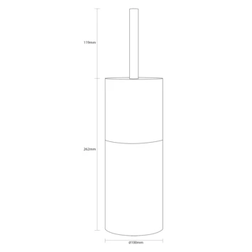 Sealskin Toiletborstelhouder Doppio Aqua 7 Sealskin Toiletborstelhouder Doppio Aqua - Afbeelding 5