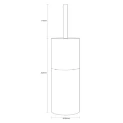 Sealskin Toiletborstelhouder Doppio Aqua 13 Sealskin Toiletborstelhouder Doppio Aqua -Badkamerartikelen Winkel 123 7572