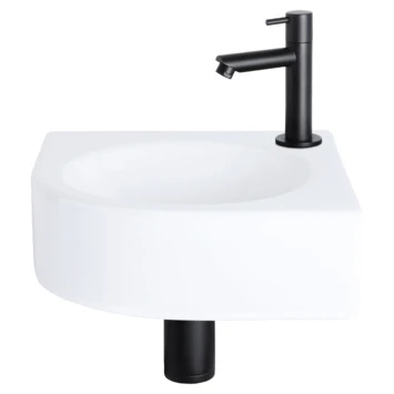 Differnz Cleo Hoekfontein Wit 30X30X10 Cm 5 Differnz Cleo Hoekfontein Wit 30X30X10 Cm - Afbeelding 3